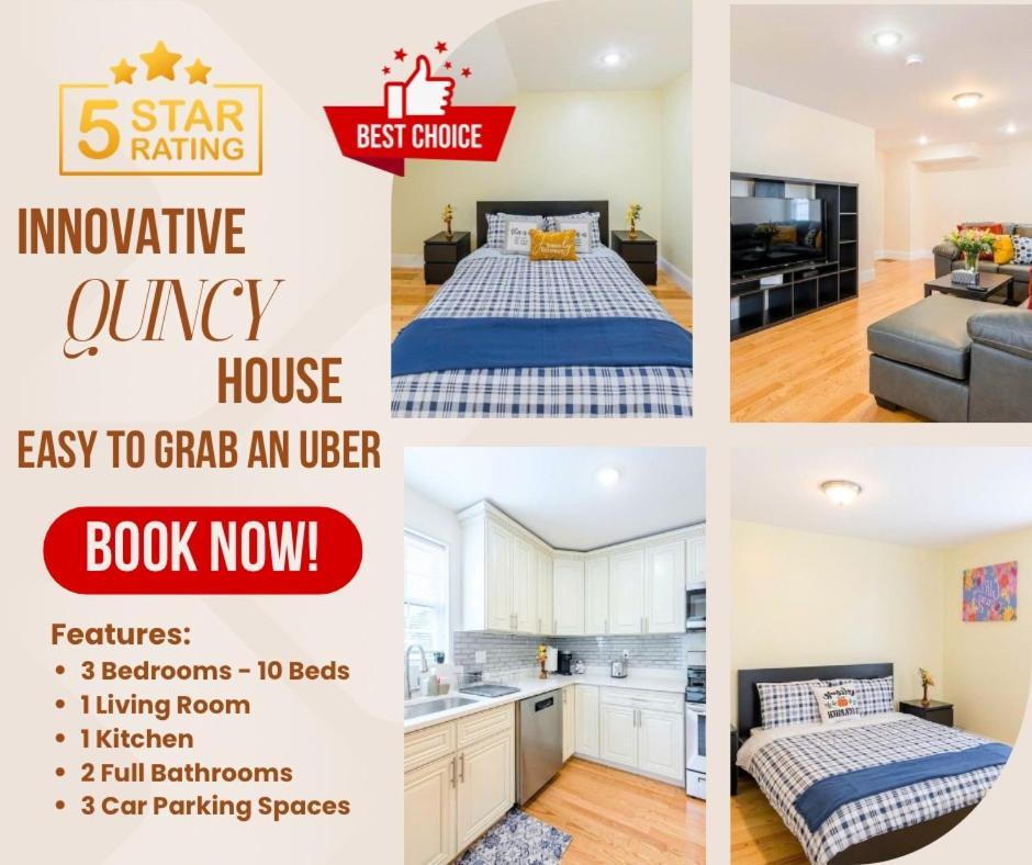 37 - 3Br Quincy - Cozy Townhouse Near Blue Hills Apartment Bagian luar foto